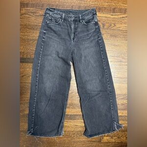 American Eagle Outfitters Women's Straight-Leg Black Jeans